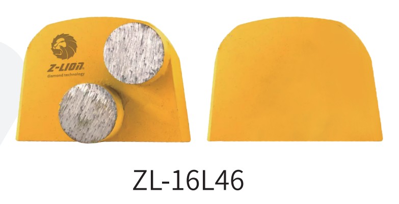 ZL-16L46 Metal Bond Diamond Grinding Shoes for Concrete Floor Polishing